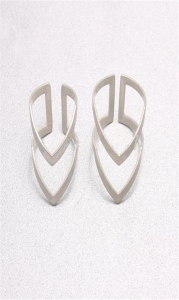 

new cute double ring for women silver plated cluster rings02718545, Golden;silver