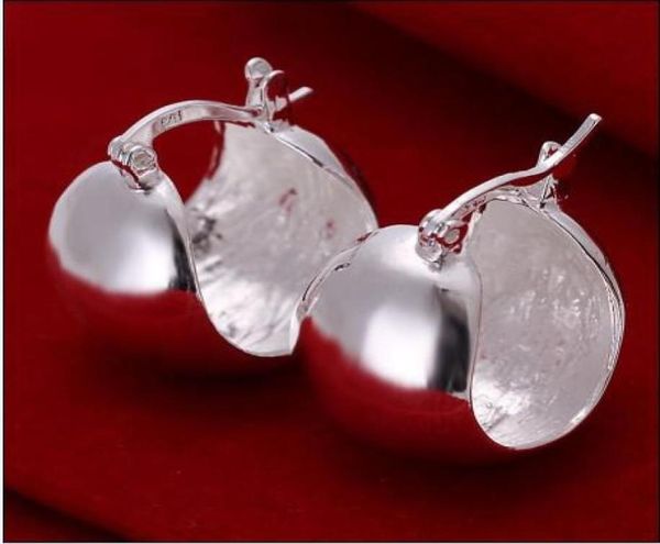 

new 925 sterling silver plated small hoop earrings for women fashion party gift jewelry whole 5700346, Golden;silver