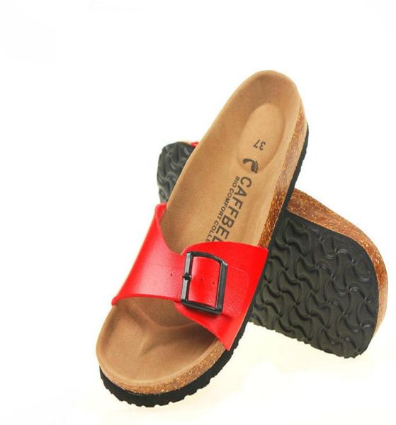 

23 color sell summer woman men flats sandals cork slippers casual shoes print mixed colors flip flop size 35438275398, Black