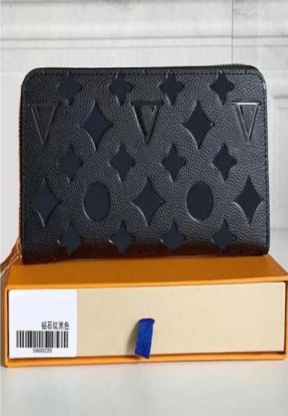 

fashion women clutch wallet pu leather wallet single zipper wallets lady ladies long classical purse with orange box card 600173125772, Red;black