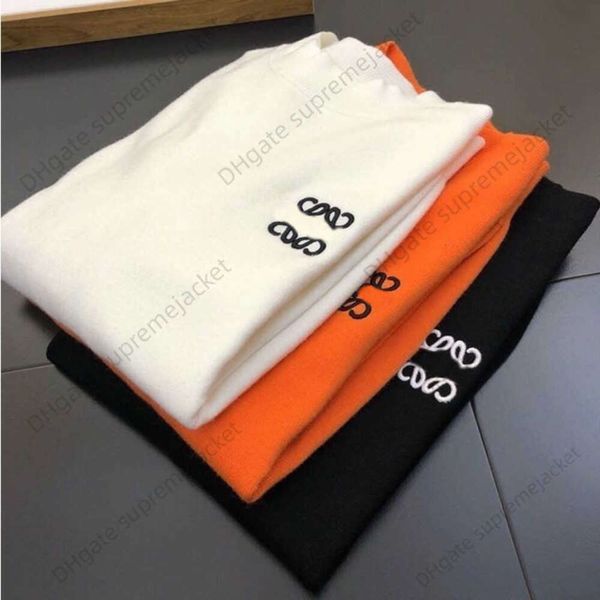 

loews embroidered sweater autumn winter men's pullover cashmere semi high neck slim women's thermal top, White;black