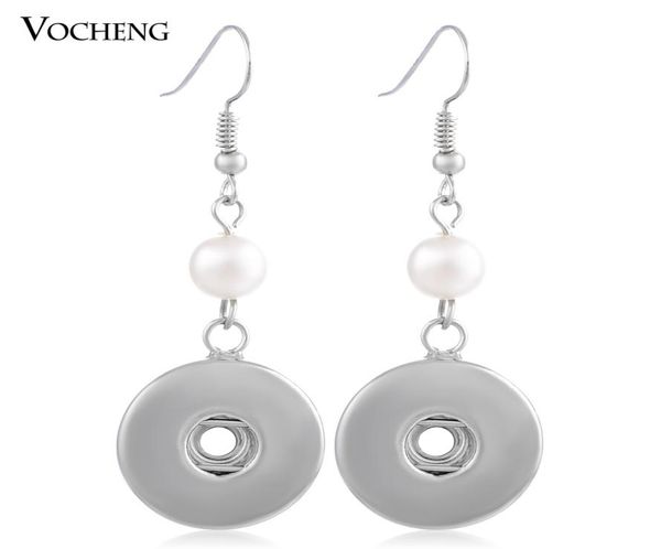 

noosa ginger snap jewelry pearl earring for 18mm button fashion women earring vocheng vk0019231698, Silver