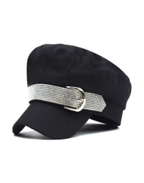 

2021 explosion models cotton crown navy hat gold thread embroidery men and women sailor dance performance fivepointed star flat t2789201, Blue;gray