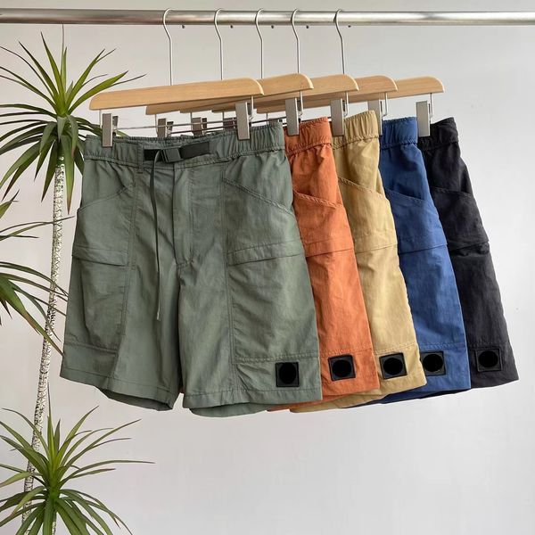 

mens designer stones shorts womens cotton sports fashion street tide knee length beach shorts big pockets work five-piece pants summer sweat, White;black