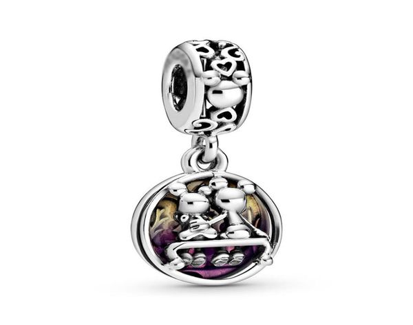 

2020 ale 925 sterling silver happily ever after dangle charm beads pendant fit charmes bracelets or necklace for diy jewe9070971, Black