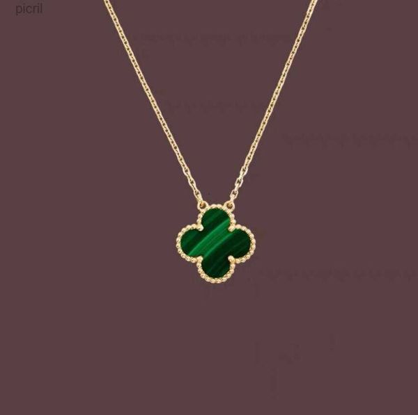 

fashion pendant necklaces for women elegant 4/four leaf clover locket necklace highly quality choker chains designer jewelry 18k plated gold, Silver