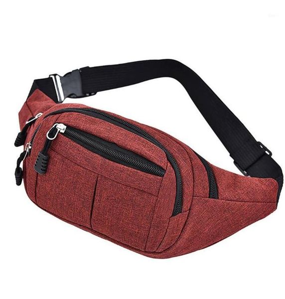 

fanny pack for women men waist packs simple leisure fashion oxford sport fitness chest bag phone pouch belly bag8085787