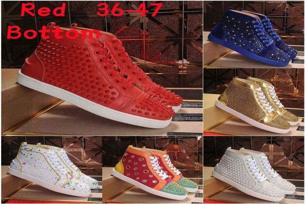 

luxury s shoes men women genuine leather sneakers studded designer shoe for black white spikes casual rivet sneaker a4hh#1531255