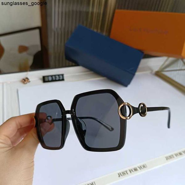 

fashion designer lou vut luxury cool sunglasses 2022 new women's progressive color sunglasses large frame glasses overseas trend, White;black