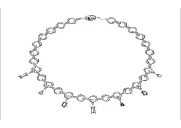 

2021 kvk style necklace detachable allmatch trendy cool venom niche design female accessories7858392, Silver