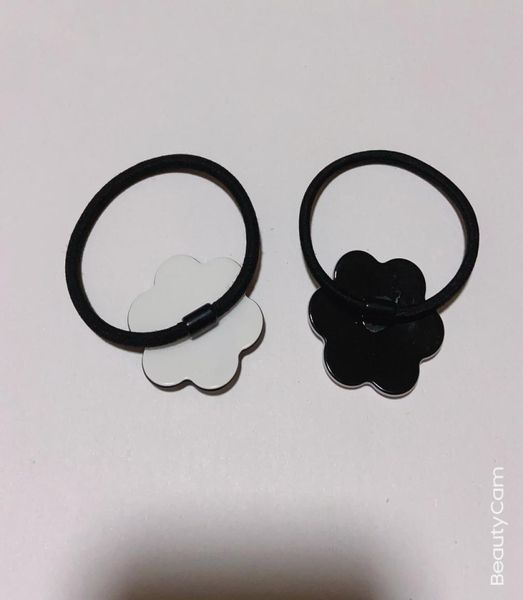 

4cm fashion black and white acrylic flower head rope c hair ring rubber band hairpin for ladies favorite headdress jewelry accesso8491631, Pink