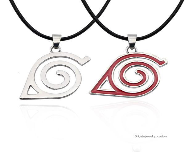 

anime necklace kakashi leaf village symbol cosplay pendant necklaces kakashi konoha ninja jewelery bijoux collier1364764, Silver