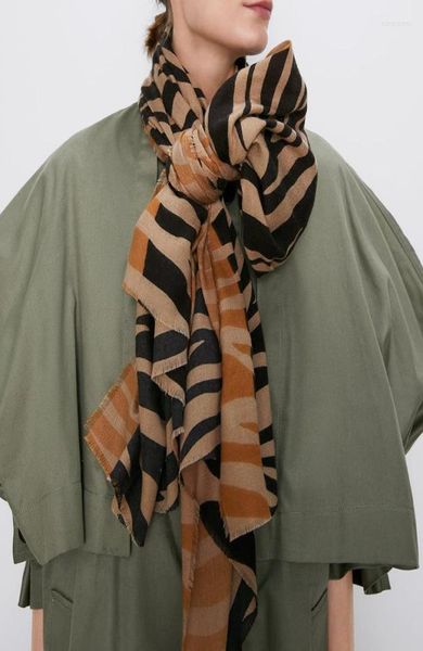 

zoulv spring lady zebra warm scarf joker shawl dualpurpose casual fashion british ladies personality clothes9379930, Blue;gray