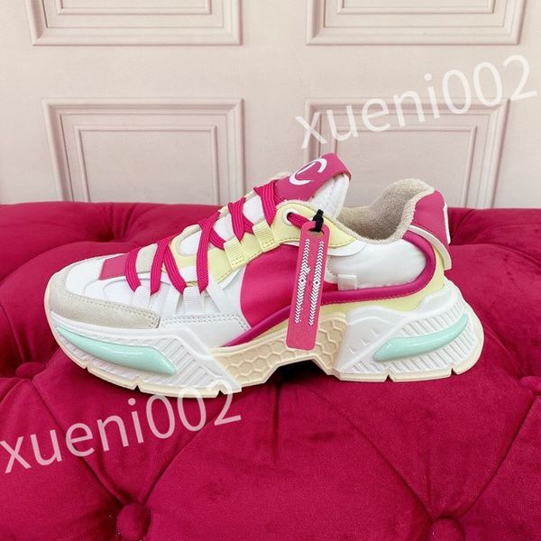 

2023 new luxury designer shoes laceup women sneaker travel leather fashion lady flat running trainers letters woman shoe platform men shoe f, Black