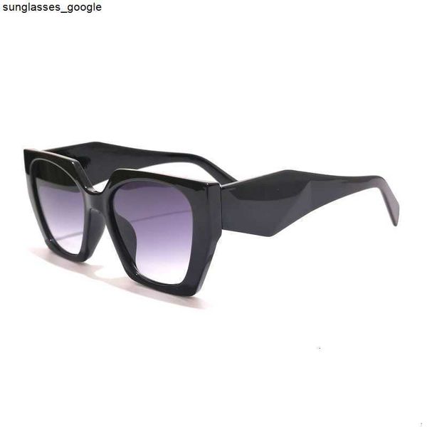 

fashion pradd cool sunglasses designer square large frame 2022 new p family women's high-end sense ins sun protection glasses, White;black