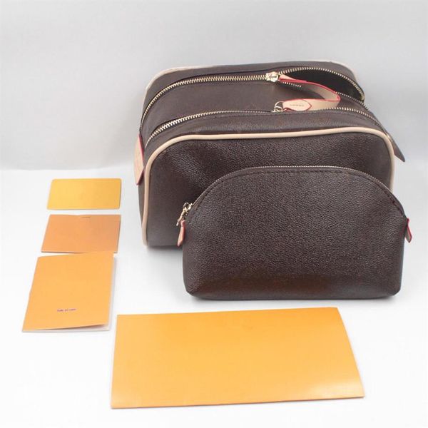 

2 4pcs women 47528 cosmetic bags organizer famous wash travel pouch make up bag ladies cluch purses organizador toiletry234j