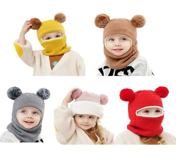 

berets 27 t hooded hat toddler snow hats for kids earflap beanie fleece lined l5yb5014307, Blue;gray
