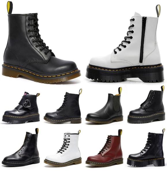 

designer boots dr martins men womens winter snow booties oxford bottom ankle shoes doc martens3405890, Black