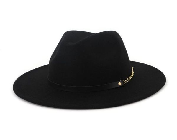 

vintage fashion men women wool jazz fedora hats flat brim felt panama hat cap floppy gambler hat party formal cap16357082418446, Blue;gray