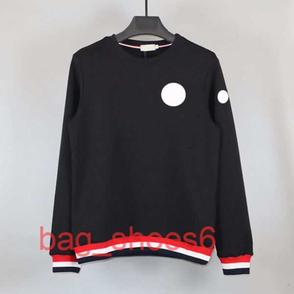 

designers when the new chest embroidered men's hoodie background color striped men's hoodie arm hoodie sweater size m-xxl, Black