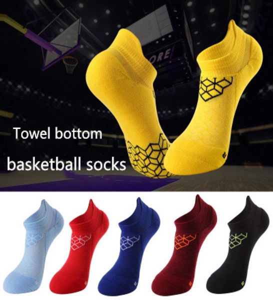 

new summer elite basketball socks men thickened towel bottom boat socks sports shallow ankle socks male professional sports socks7538967, Black