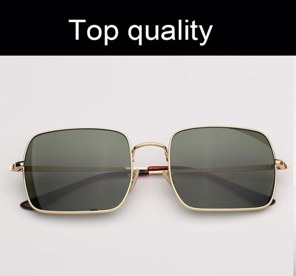 

square metal rays 1971 sunglasses men women glass lenses fashion sunglasses retro sun glasses for male3370598, White;black