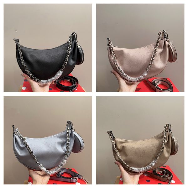 

designer over the moon bags women shoulder chain bag fashion hobo flight mode pea underarm totes wallet woman leather shoulderbag crossbody