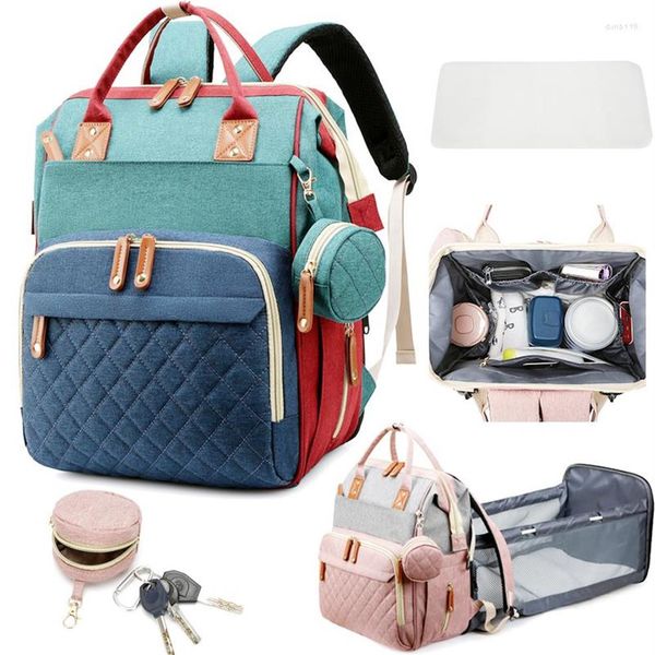 

school bags fashion mummy maternity baby diaper nappy large capacity travel backpack mom nursing for care women pregnant polyester240e