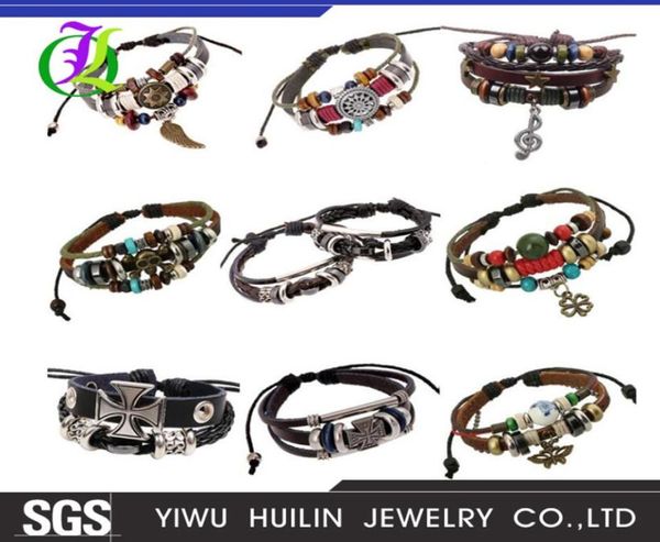 

whole jthy005 yiwu huilin jewelry multilayer beads of beaded cat eye stone riveted music symbol accessories handwoven punk b7577308, White