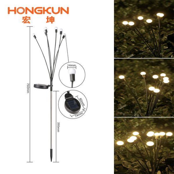 

solar Firefly Lamp Outdoor Courtyard Atmosphere Lamp Villa Garden Layout Landscape Decoration Lamp Waterproof Lawn Lamp