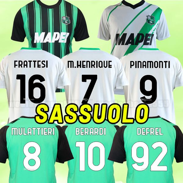 

23 24 us sassuolo soccer jerseys caputo berardi boga locatelli 2023 2024 home away third defrel djuricic boga maglietta calcio traore footba, Black;yellow