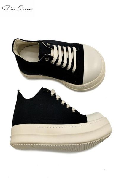 

high street brand rick ro low canvas board shoes owens sneakers men mens casual men s 2206149115033, Black