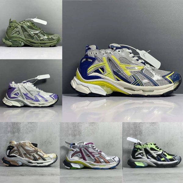 

designers women men casual shoes runner 7.0 sneakers retro trainers black white pink blue jogging with box no471