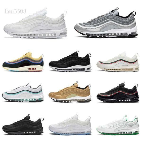

trainers max 97 mens casual shoes mschf x inri jesus undefeated black summit triple white metalic gold women designer air 97s sean