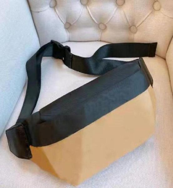 

new original single canvas plaid waist bag stitching hit color chest bag large capacity wide shoulder strap diagonal men039s an1625029