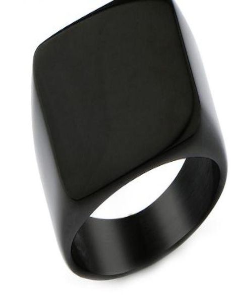 

2020 titanium steel blank plain men ring fashion simple punk personality jewelry smooth surface for friend gift1341428, Silver