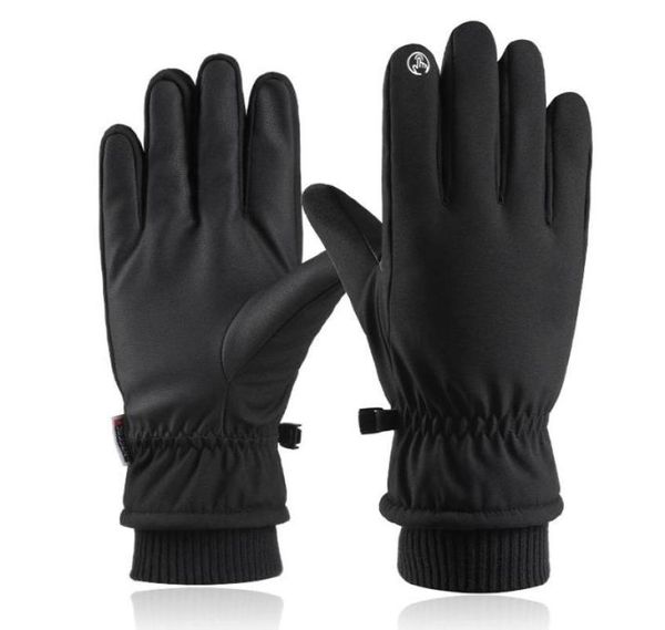 

five fingers gloves waterproof winter warm snow ski snowboard motorcycle riding touch screen for men hsj887436874, Blue;gray