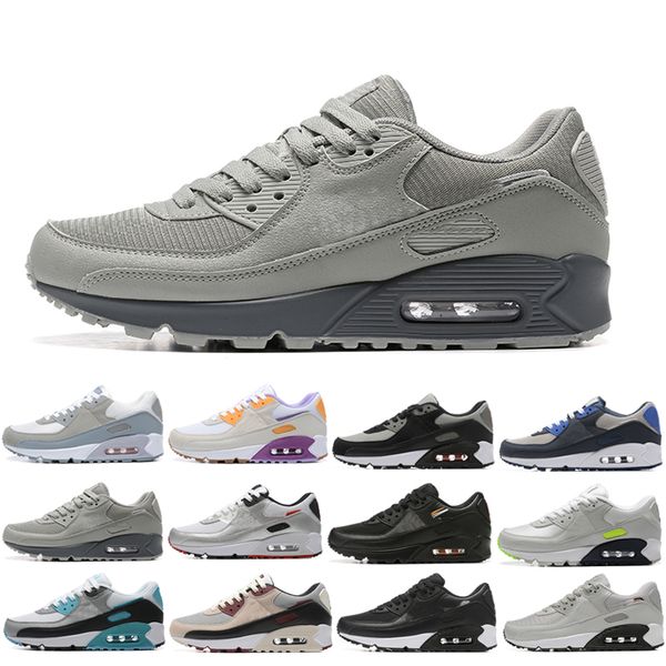

classic 90 90s men cushion running shoes og designer bred am total be true camo green grape infrared london men trainers sports sneakers