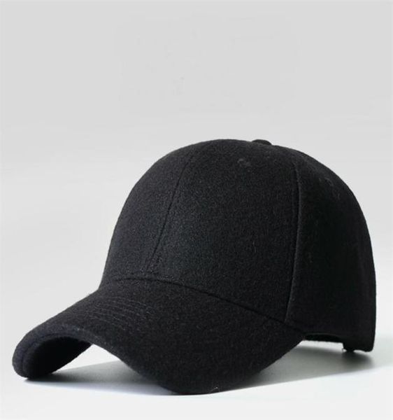 

man big bone large size hat cap male autumn and winter warm wool felt hat men big sizes baseball caps 5060cm 6064cm t2004093955632, Blue;gray