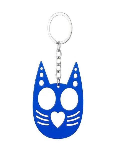 

multi function self defense keychains 17color bottle opener cat cartoon cats finger tiger sleeve set two buckle selfdefense broke3317058, Silver