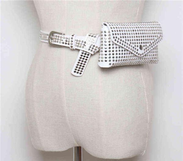 

waist bags women waist bag fashion fanny pack rivet punk belt pack vintage mini waist bag pu leather chest bags simple casual belt3754984