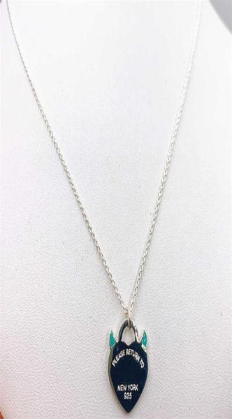 

ttff women039s heart 925 silver necklace warm jewelry devil pattern enamel original gift exclusive discount 11362w4523392