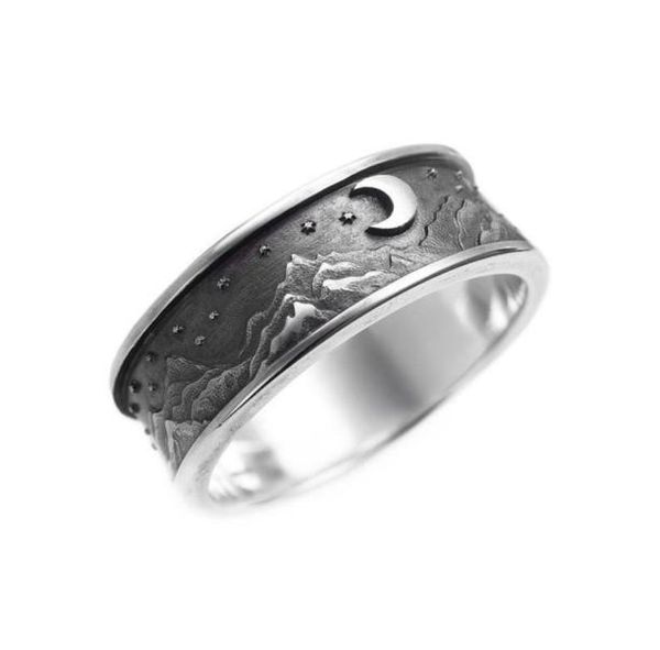 

carved design sun and moon vintage women rings unique girl gift punk female accessories for dance party jewelry drop ship32486142182441, Silver