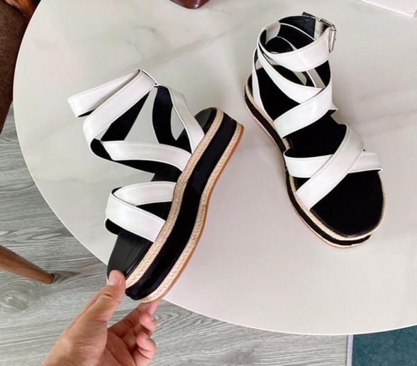 

women boundary wedge sandals academy flat 4cm citizen flatform black white brown passenger starboard coastline peep open shoes2133984