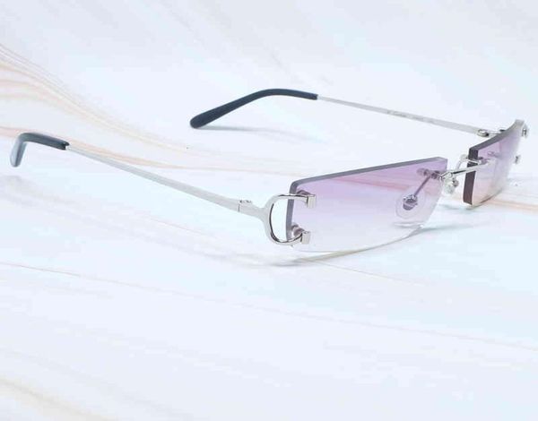

vintage rimless sunglasses cariter small square big c designer sun frame glasses cool rapper frame glasses party eyewear italian g8516900, White;black