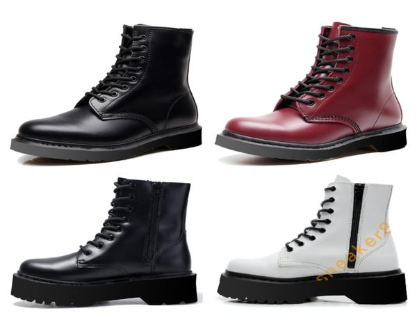 

black martins boots classic man boot fashion women high boots red green white booties size 34489552717