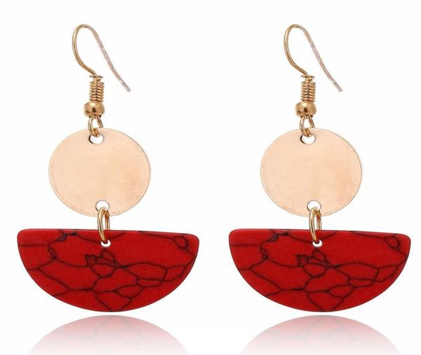 

korean fashion earings natural stone long drop big earrings for women accessories elegant jewelry pendientes mujer moda 2021 dangl2414425, Silver