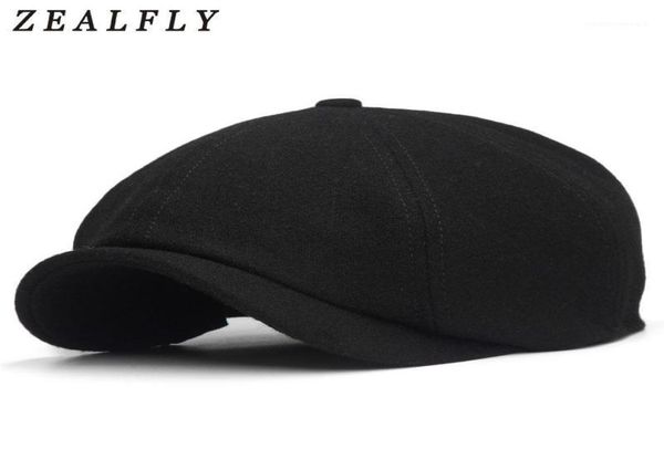 

berets plus size solid black caps for men wool beret hat french peaked cap female casual sboy ivy boinas pumpkin hat16592079, Blue;gray