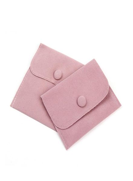 

jewelry gift packaging envelope bag with snap fastener dust proof jewellery gift pouches made of pearl velvet pink blue size choic3806087