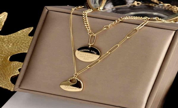 

heart coin pendant necklace flat bottom solid love for women gold color jewelry gifts2071230, Silver